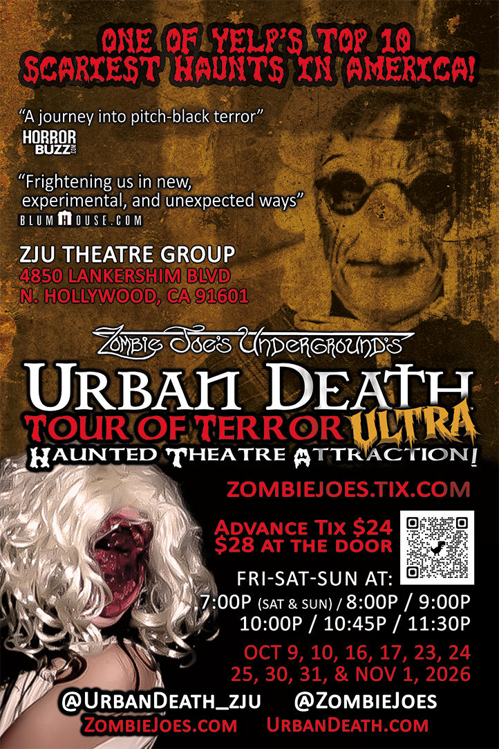 URBAN DEATH Tour of Terror ULTRA at ZJU Theatre - CLICK HERE for TIX tickets